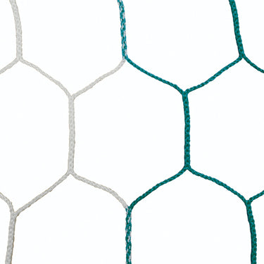 Soccer Goal Replacement Nets (5-1/2 in. - 5mm Hex Braid) - Nova Premier Goal (8 ft.H x 24 ft.W x 4 ft.B x 10 ft.D) (Green/White)